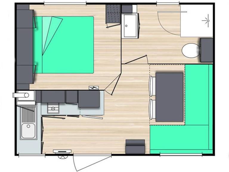 Mobil-home  Côte de granit rose