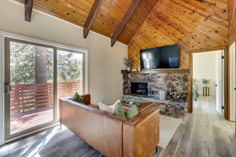 Deck + Views: Modern Cabin Near Lake Arrowhead! — photo 3