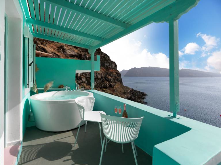 Secret Suite 1 Queen Bed Jetted Tub Sunset Sea View