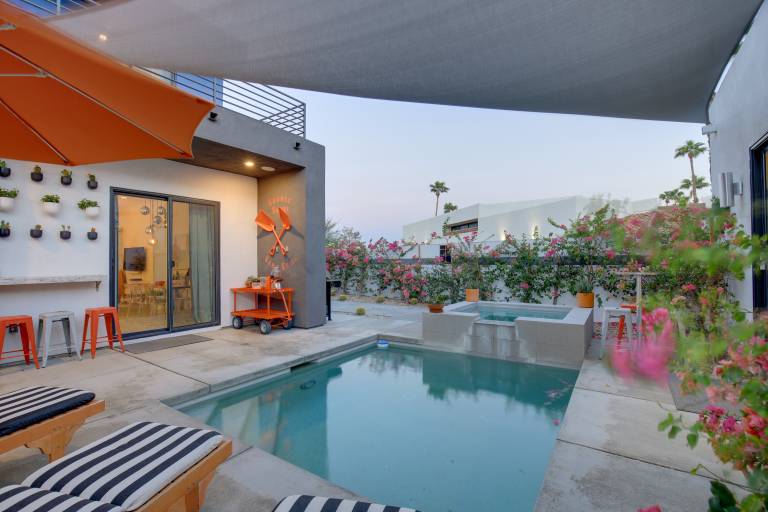 Mountain View Deck Pool Luxe Palm Springs Home