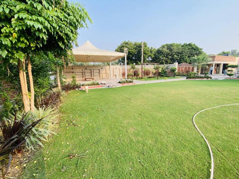 Bungalow with yard, BBQ & pool in Lahore