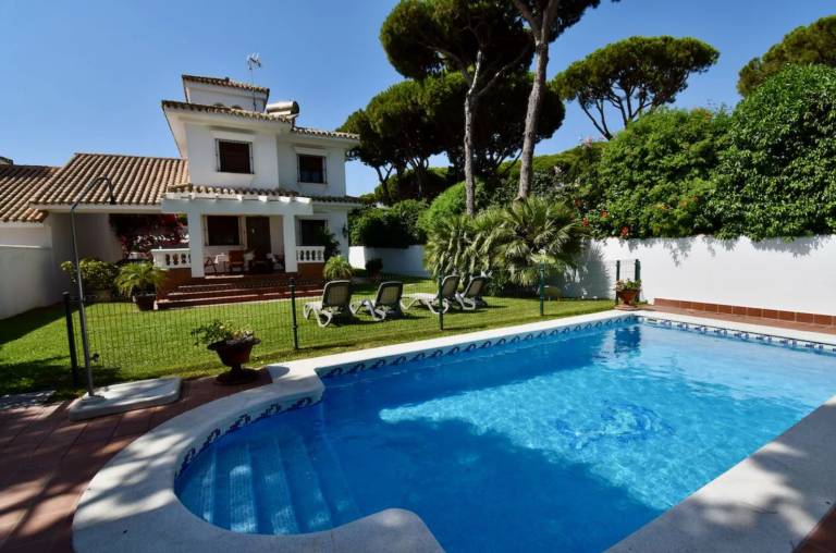 Ferienhaus mit Hund in Los Gallos-Cerromolino, Costa de la Luz f&uuml;r max. 8 Personen am Atlantik