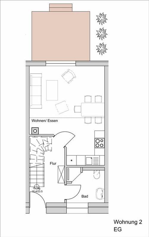70 m² Ferienhaus ∙ 2 Schlafzimmer ∙ 4 Gäste – Bild 8