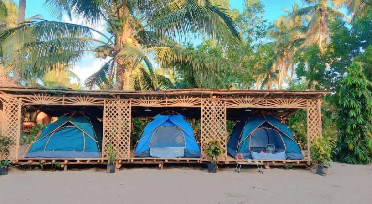 AKOYA Beachfront Tent house in El Nido