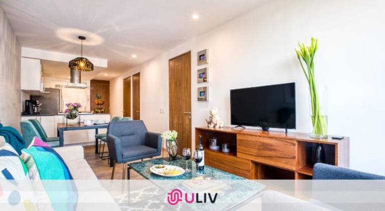 Wonderful serviced apartment with barbecue, patio & pool | Pets allowed in Mexico City