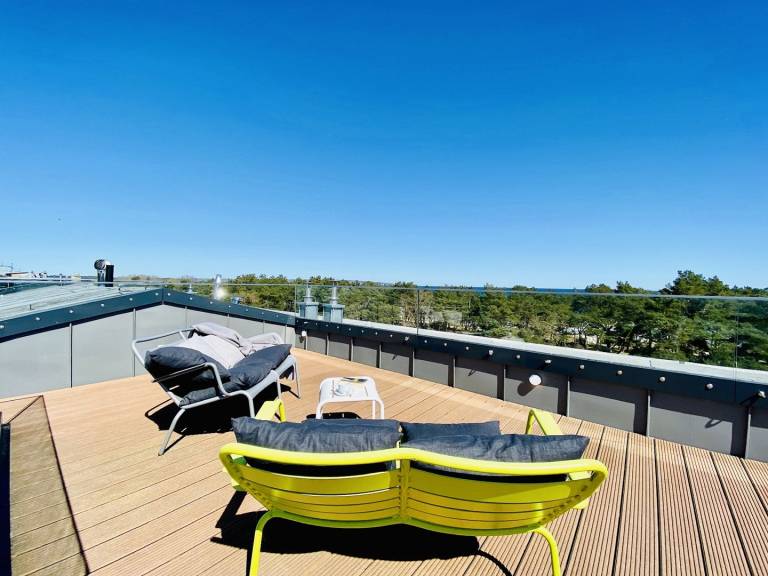 Luxus Ferienwohnung Strandloft 12 in Prora Düne 7 mit Seeblick-Dachterrasse — photo 2