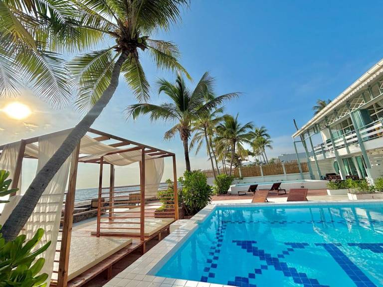 Private Oceanfront Colonial Pool Villa 6Bed HuaHin in Hua Hin