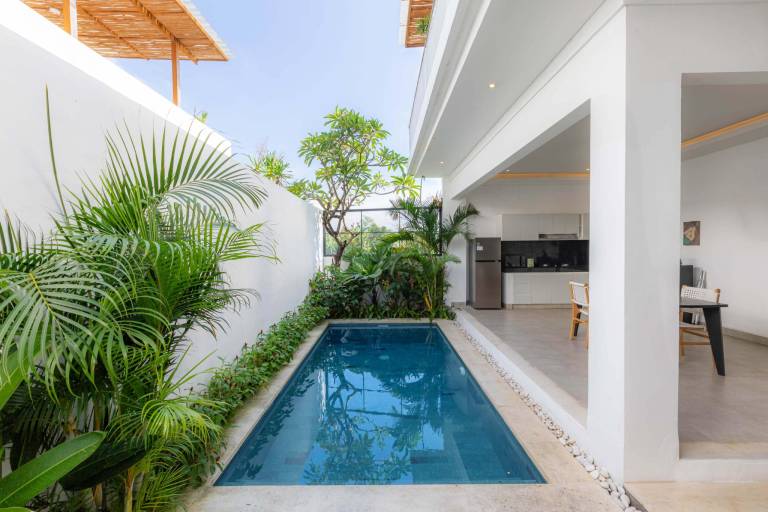 Villa with yard, private pool & terrace | Suitable for remote work in Canggu