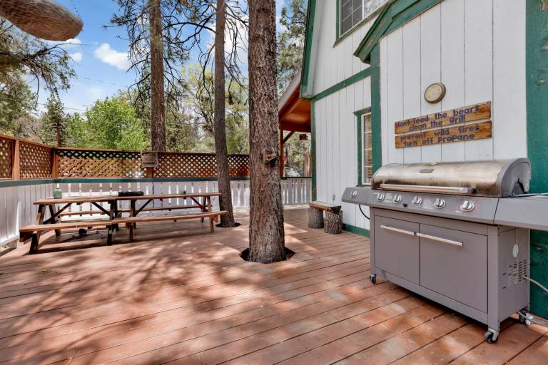 Cabin with patio, grill & jacuzzi | Mountain view — photo 2