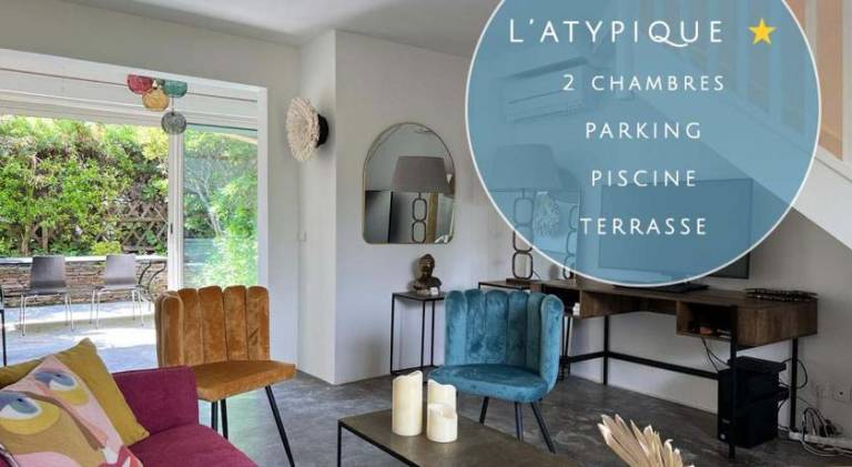 L’atypique: 2 chambres // Piscine // parking in Cogolin