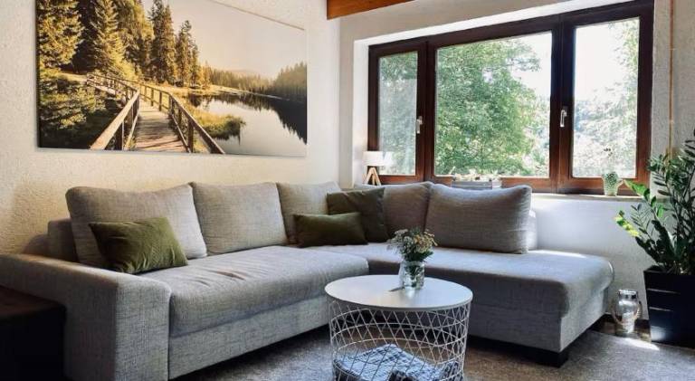 Rental apartment with patio & garden in Bischofsgruen