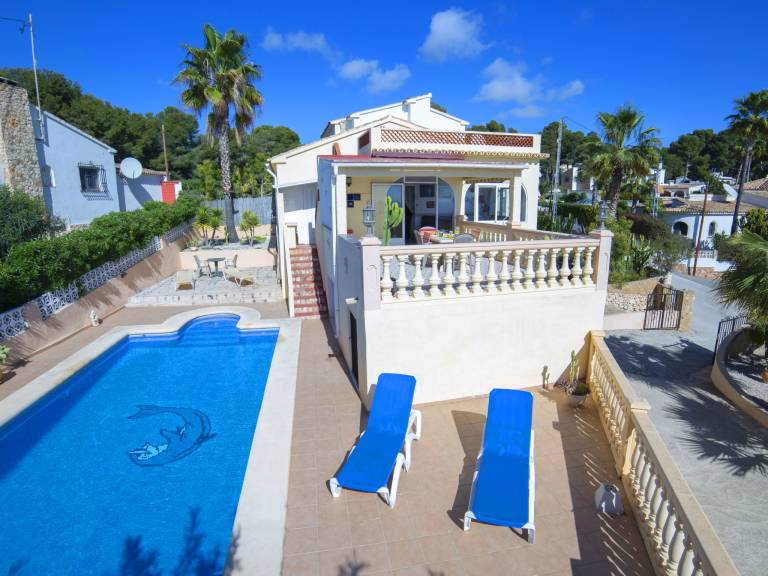 Ferienhaus mit Pool in Urbanització la Fustera, Costa Blanca für max. 4 Personen