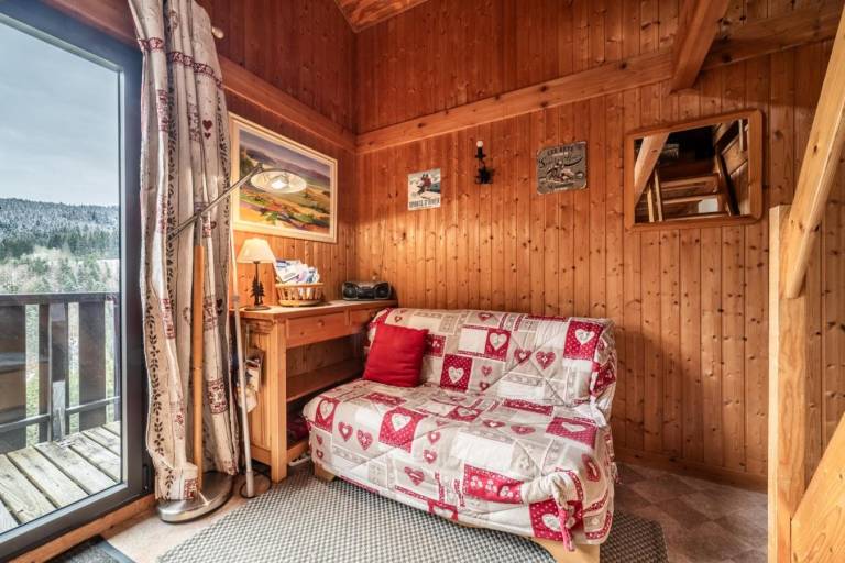 Chalet, wifi, Ground floor, view mountain, parking, tv, 53m², Les Gets — photo 3
