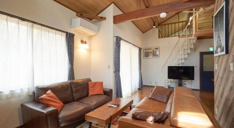 Villa with patio, grill & yard in Nasu