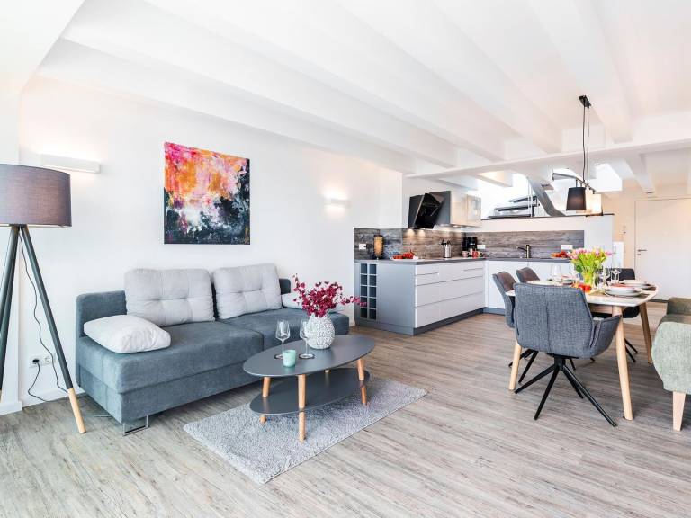 FeWo Sternenblick: Penthouse 113m²  mit Dachterrasse, Meerblick, 3 Bädern — photo 4