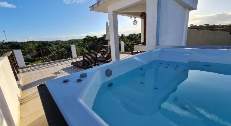 Piscina Aquecida, Jacuzzi, internet veloz, no centro de Serra Grande - Flat Ceu - Vila Pitangueira — photo 3