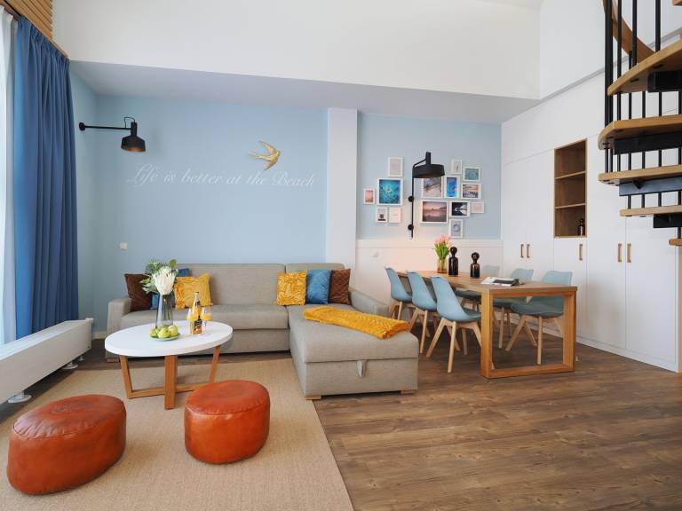 Ferienwohnung mit 1 Schlafzimmer und Balkon in Heringsdorf