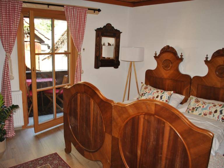 Doppelzimmer mit Bergblick mit Gemeinschaftsbad