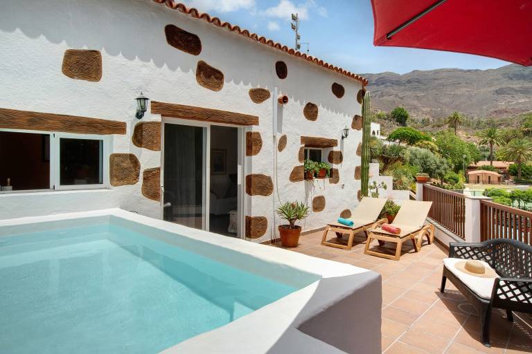 Ferienhaus in Santa Lucía de Tirajana, Fataga f&uuml;r max. 3 Personen am Atlantik