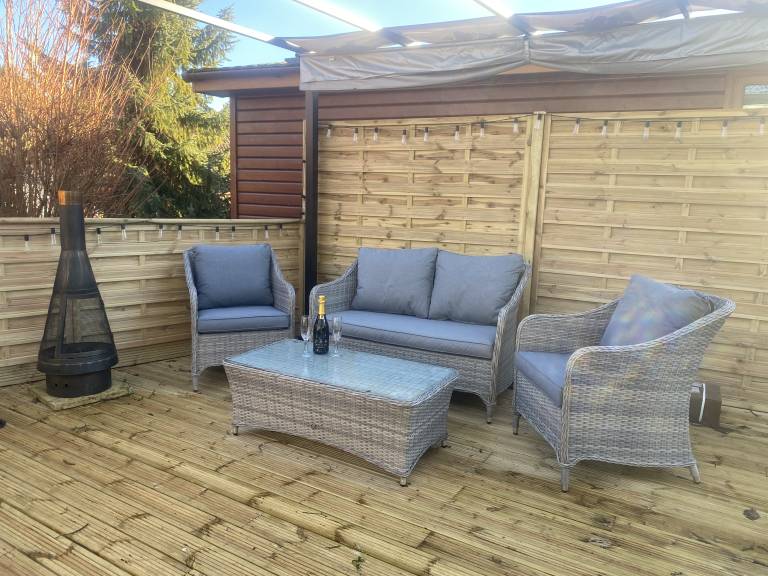 Luxus Blockh&uuml;tte mit Whirlpool York