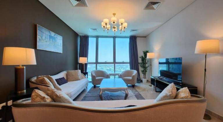 Zigzag Tower B- Big House, 3BHK Sea View at 25th Floor -2502 in Doha