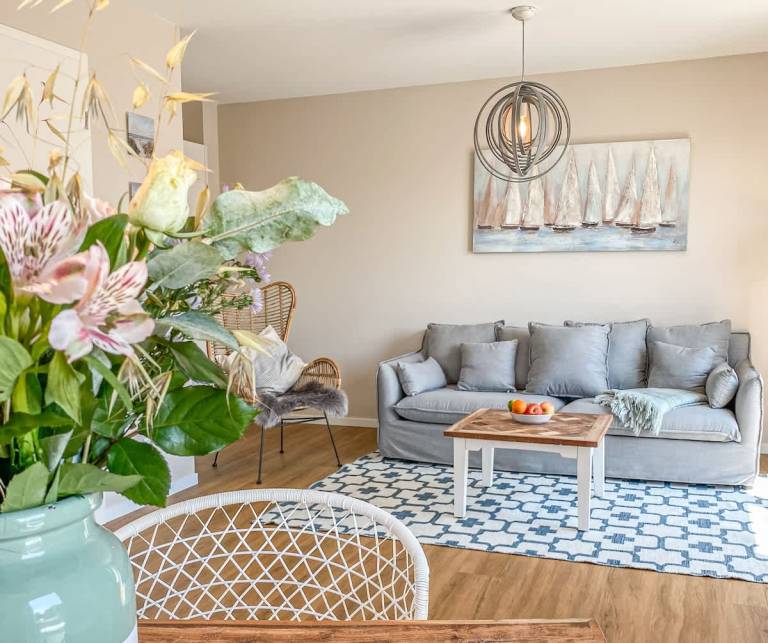 Rental apartment with patio & yard in Groemitz