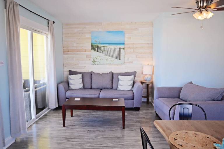 Condo with pool & barbeque | Water view in Carolina Beach, NC
