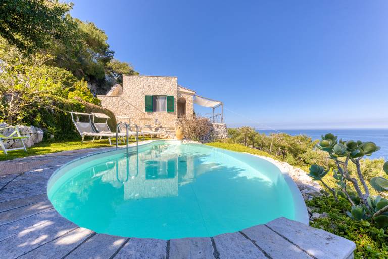 Villa with sauna, pool & BBQ | Sea view | Pets allowed in Castrignano del Capo