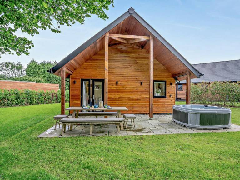 Lodge with jacuzzi & yard — photo 2