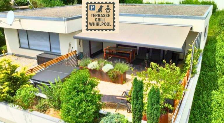 SONNENTERRASSE - 3 Schlafzimmer, Whirlpool & Alpenblick - Perfekt fur Romantik oder Familienurlaub m in Ueberlingen