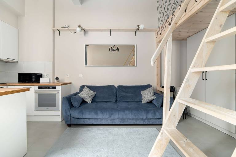 Garbary 31 Pozna Cosy Studio with Mezzanine for 4 Close to the Old Market Square in Poznan