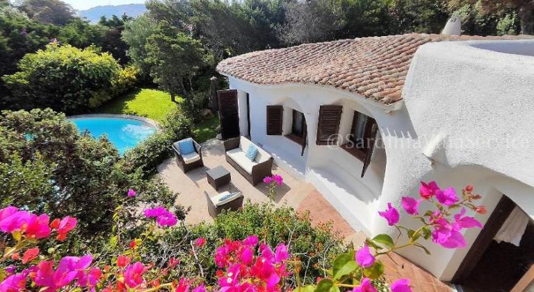 Villa with yard, private pool & patio in Arzachena