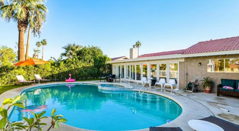 Vacation home with pool & hot tub | Suitable for remote work in Indio, CA