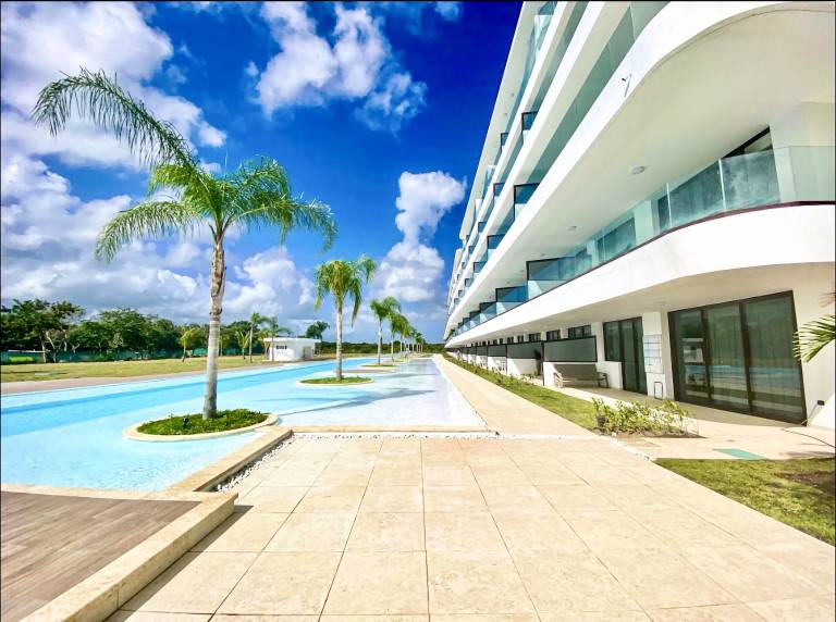 Family-friendly beautiful rental apartment with yard, pool & patio | Pool view | Pet-friendly in Altagracia