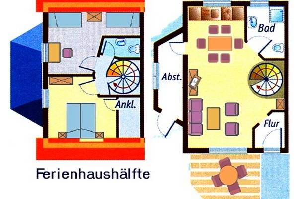 71 m² Ferienhaus ∙ 2 Schlafzimmer ∙ 4 Gäste – Bild 16