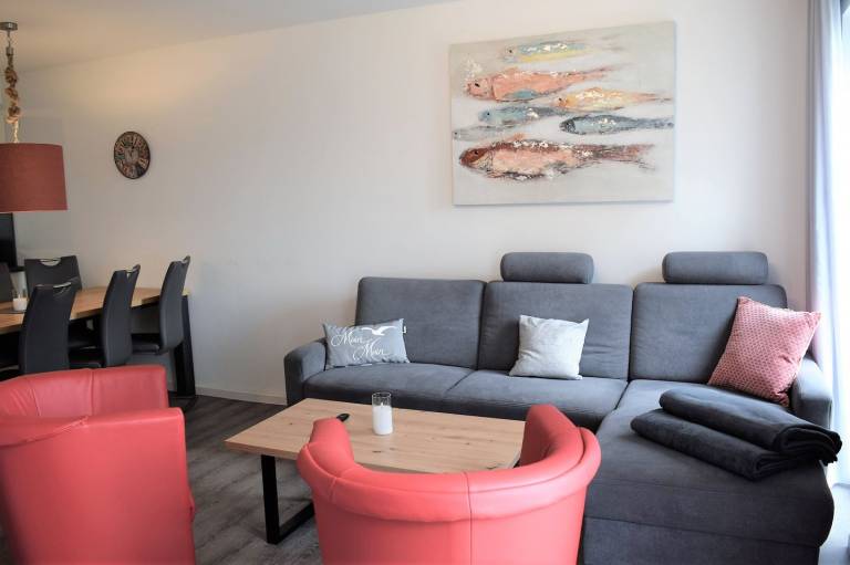 Modernes Ferienhaus, Kamin, Sauna, Süd-Terrasse, Loggia mit Meerblick, Haustiere — photo 2