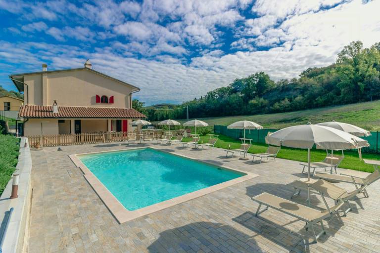 Vacation home with garden, terrace & private pool in Montaione