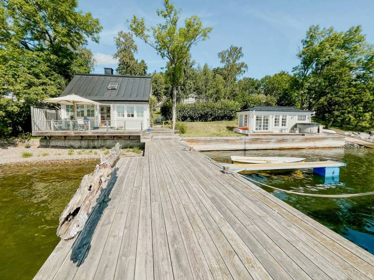 Ferienhaus mit Hund in Resarö, Schwedische Seen für max. 6 Gäste