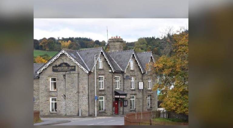 The Llanelwedd Arms Hotel in Builth Wells