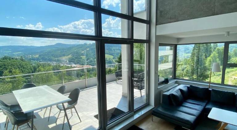 Serviced apartment with patio in Wisla