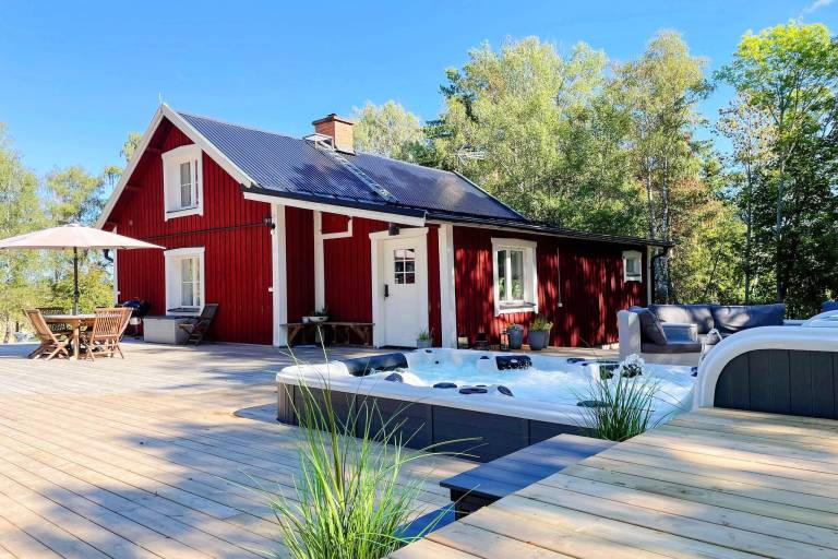 Ferienhaus mit Hund in Upplands-Bro, Mittelschweden fuer max. 6 Personen