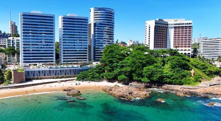 Apartamento sofisticado com acesso exclusivo a praia Beach Class Salvador in Santos