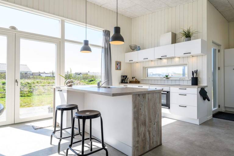 Ferienhaus mit Hund in Søndervig, Houvig Strand fuer max. 8 Personen