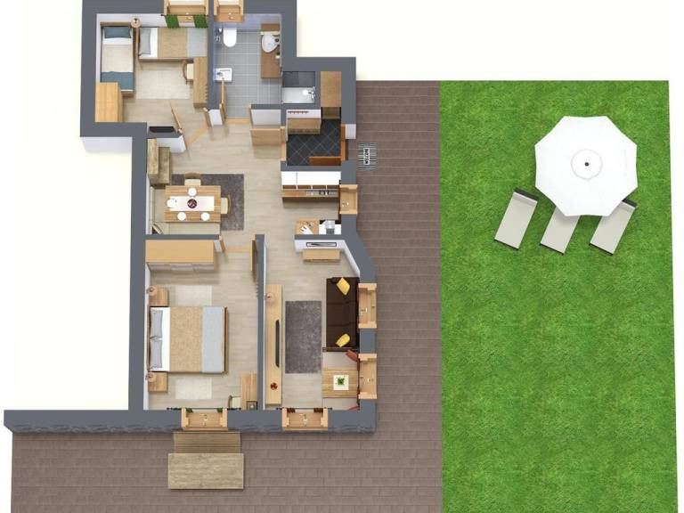 Ferienwohnung in Pescosta, Sankt Ulrich für max. 4 Gäste