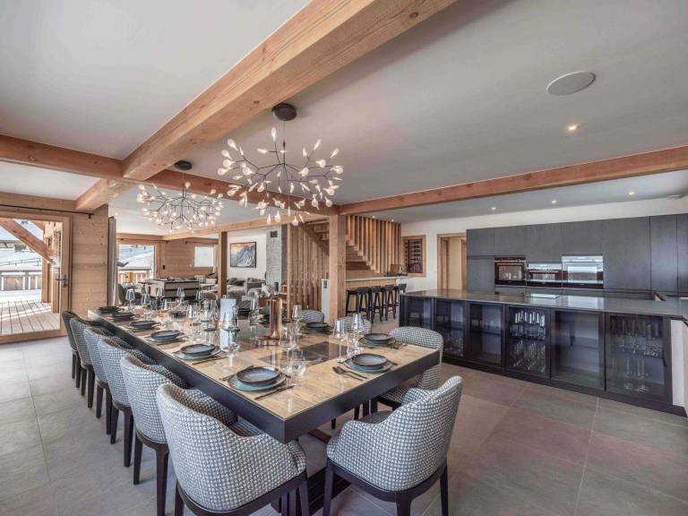 Modern chalet in Combloux with pool and wellness area — photo 4