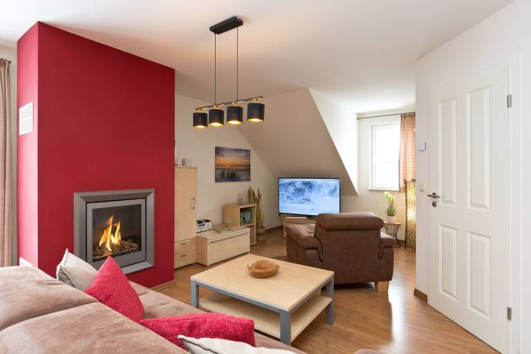 Komfortable Ferienwohnung - Weitblick - mit Sauna in ländlicher Umgebung in Goehren-Lebbin