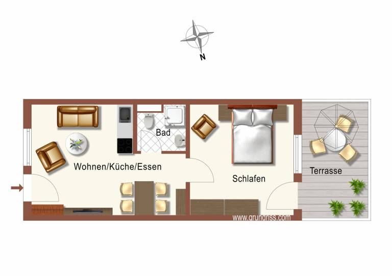 Appartementanlage Zaunkönig Fewo 6: freundliche 2-Zimmer-Fewo — photo 5
