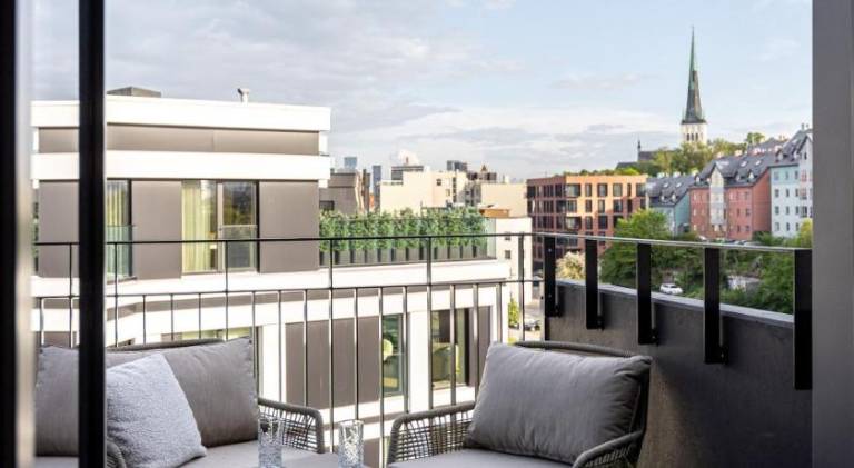 Luxury seaside penthouse with a view of the old town in Tallinn