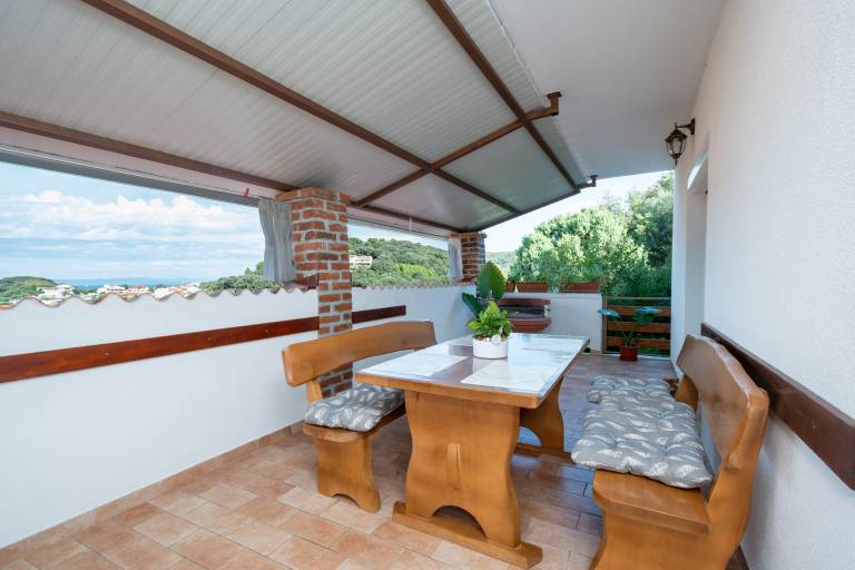 Two bedroom apartment with terrace and sea view Kampor, Rab (A-5056-a) in Rab