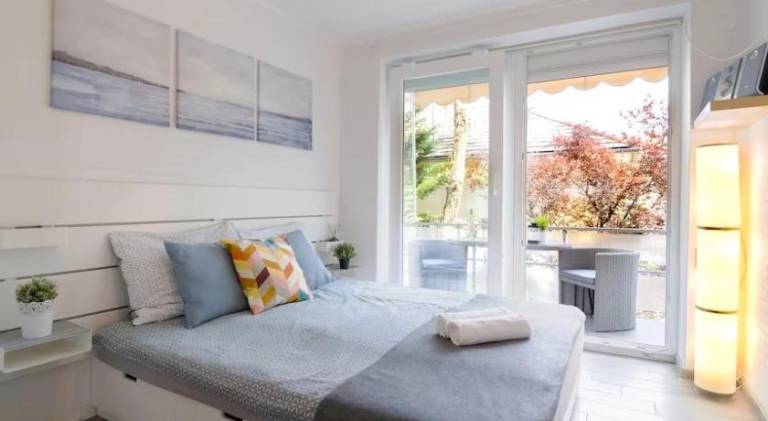 Apartment with yard & terrace | Suitable for remote work in Balatonfured